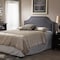 Baxton Studio Avignon Modern Dark Grey Upholstered Full Size Headboard 124-6866 - alternate 3